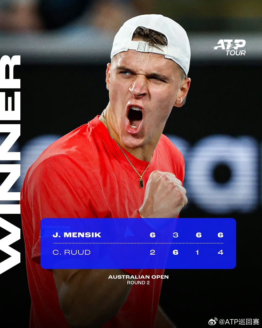 澳网横扫ATP总决赛，鲁德关键制胜